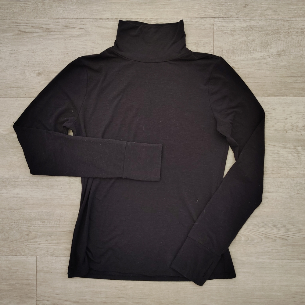 GAP Women's Charcoal Long Sleeve Turtleneck